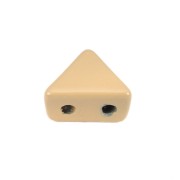 Perla in zama forma triangolo 6x7 mm - Sabbia x1
