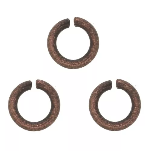 Anellini aperti 3x0.6 mm - Ramato anticato x50