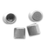 Tubi finali per cordoncini mm. 4 argentato antico x10|raw }}