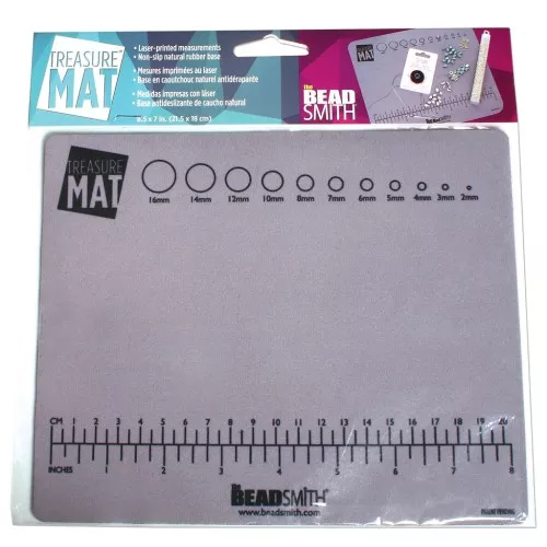 Tappeto per perle antiscivolo 21.5x18 cm - Grigio x1