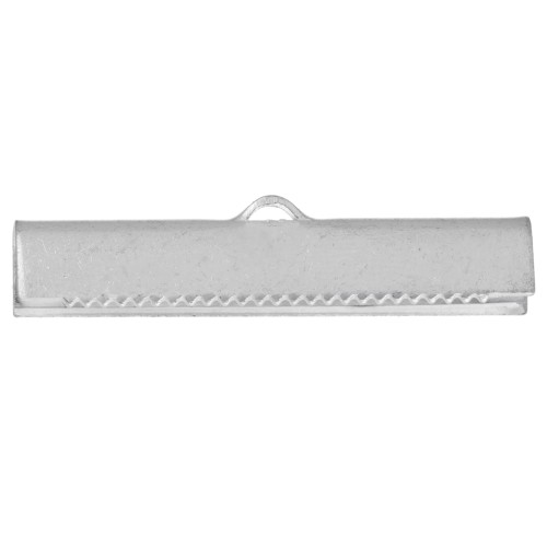 Terminali a stringere mm. 30 argentato x2