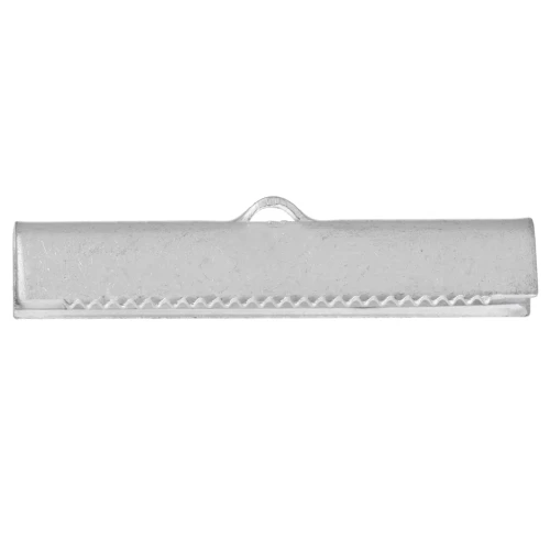 Terminali a stringere mm. 30 argentato x2