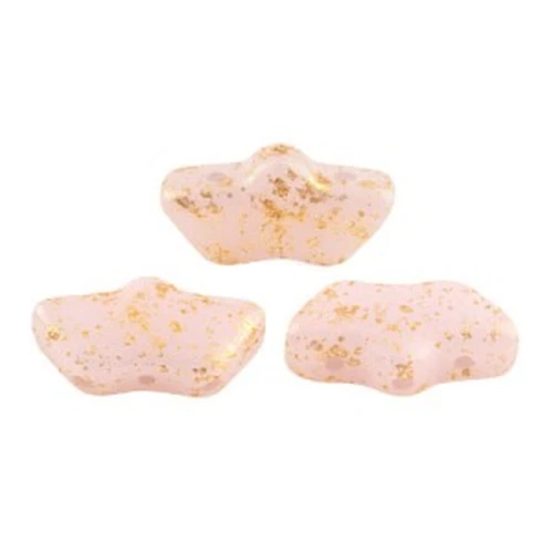 Delos® par Puca® 6x11 mm - Light Rosa Opal Gold Splash x10g