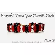 Delos® par Puca® 6x11 mm - Crystal AB x10g