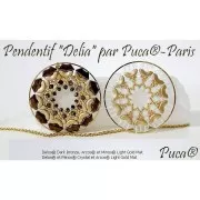 Delos® par Puca® 6x11 mm - Opaque Lilas Ceramic Look x10g