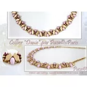 Delos® par Puca® 6x11 mm - Opaque Lilas Ceramic Look x10g