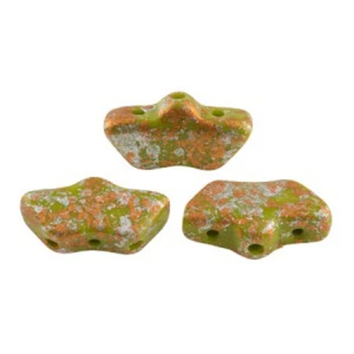 Delos® par Puca® 6x11 mm - Opaque Green Tweedy x10g
