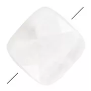 Perla sfaccettata quadrata 10 mm in pietra gemma - Pietra di luna x1