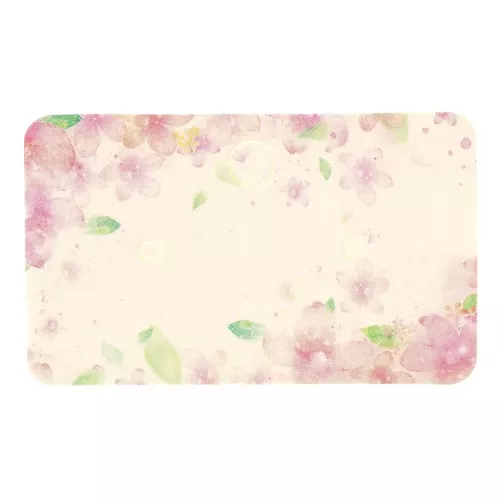 Kit di 50 supporto bijoux 3x5cm per orecchini - Fioriti Bianco - Rosa