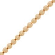 Perle Preciosa - Round Pearl Maxima - 5 mm Pearl effect Gold x25