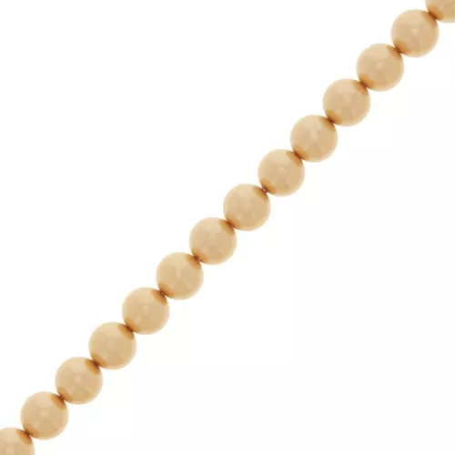 Perle Preciosa - Round Pearl Maxima - 5 mm Pearl effect Gold x25