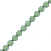 Perle Preciosa - Round Pearl Maxima - 5 mm Pearlescent Green x25
