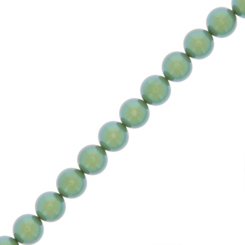 Perle Preciosa - Round Pearl Maxima - 5 mm Pearlescent Green x25