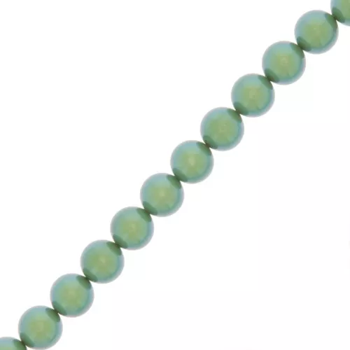 Perle Preciosa - Round Pearl Maxima - 5 mm Pearlescent Green x25