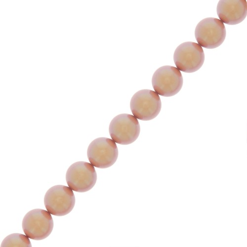 Perle Preciosa - Round Pearl Maxima - 5 mm Pearlescent Pink x25