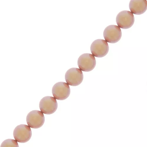 Perle Preciosa - Round Pearl Maxima - 5 mm Pearlescent Pink x25