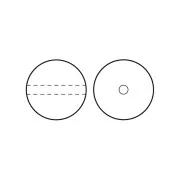 Perle Preciosa - Round Pearl Maxima - 5 mm Pearlescent Pink x25