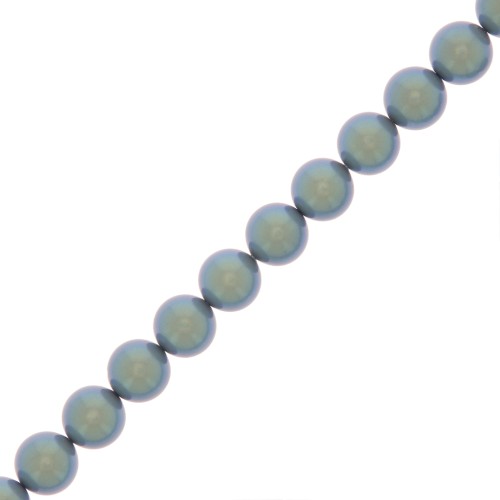 Perle Preciosa - Round Pearl Maxima - 5 mm Pearlescent Blue x25