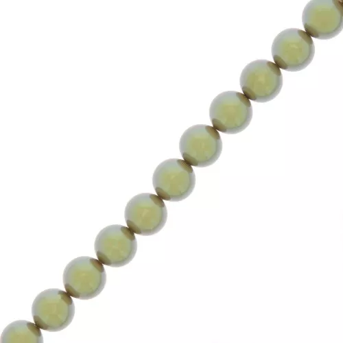 Perle Preciosa - Round Pearl Maxima - 5 mm Pearlescent Khaki x25