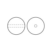 Perle Preciosa - Round Pearl Maxima - 5 mm Pearlescent Khaki x25