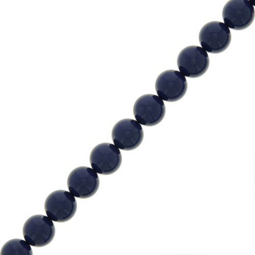 Perle Preciosa - Round Pearl Maxima - 5 mm Navy Blue x25