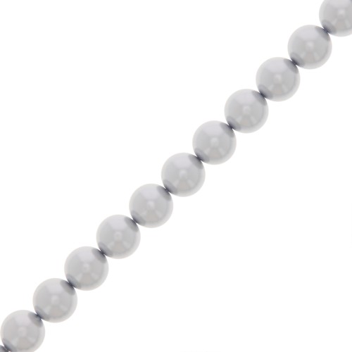 Perle Preciosa - Round Pearl Maxima - 5 mm Pearl Effect Light Grey x25