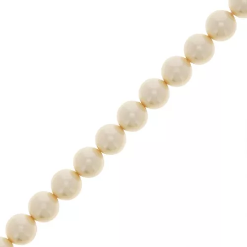 Perle Preciosa - Round Pearl Maxima - 5 mm Pearl Effect Cream x25