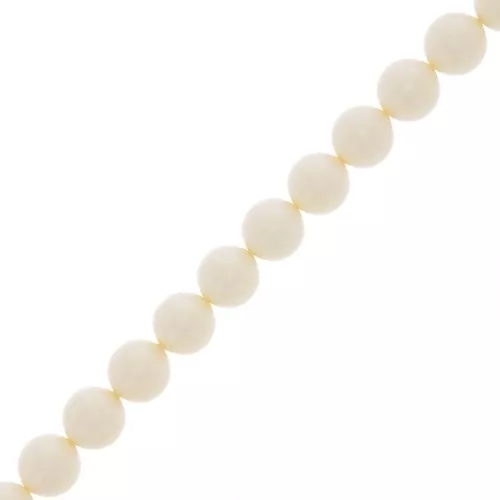 Perle Preciosa - Round Pearl Maxima - 5 mm Pearlescent Cream x25