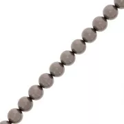 Perle Preciosa - Round Maxima - 6 mm Pearl Effect Dark Grey x20