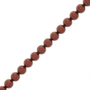 Perle Preciosa - Round Maxima - 6 mm Pearl Effect Dark Copper x20