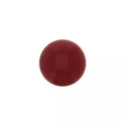Cabochon tondo in vetro 6 mm - Imitazione corallol - Rosso x1