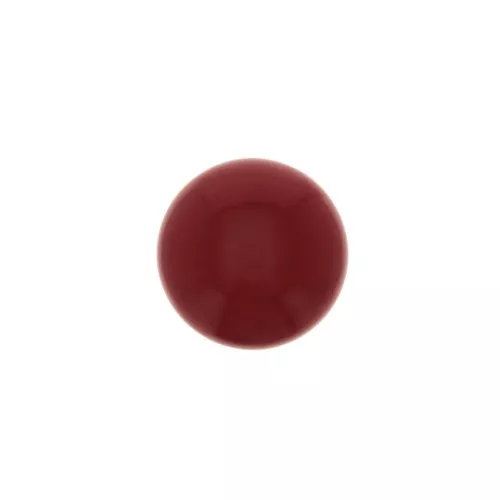 Cabochon tondo in vetro 6 mm - Imitazione corallol - Rosso x1