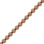 Perle Preciosa - Round Maxima - 6 mm Pearl Effect Bronze x20|raw }}