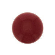 Cabochon tondo in vetro 8 mm - Imitazione corallo- Rosso x1