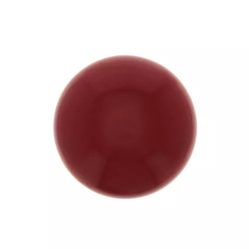 Cabochon tondo in vetro 8 mm - Imitazione corallo- Rosso x1