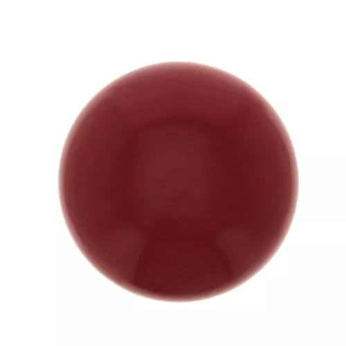 Cabochon tondo in vetro 10 mm - Imitazione corallo - Rosso x1