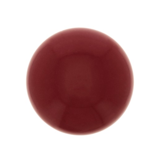 Cabochon tondo in vetro 12 mm - Imitazione corallo- Rosso x1