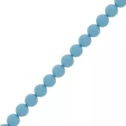 Perle Preciosa Round Pearl Maxima - 8 mm Opaque Aqua Blue x10