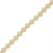Perle Preciosa Round Pearl Maxima - 8 mm Pearlescent Yellow x10