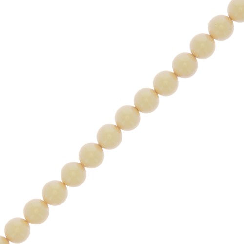 Perle Preciosa Round Pearl Maxima - 8 mm Pearlescent Yellow x10