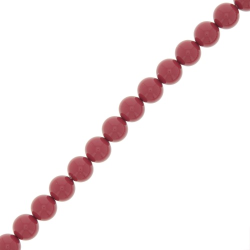 Perle Preciosa Round Pearl Maxima - 8 mm Cranberry x10