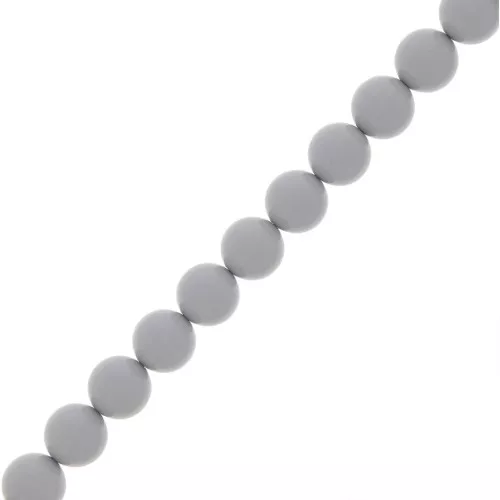 Perle Preciosa Round Pearl Maxima - 8 mm Ceramic Grey x10