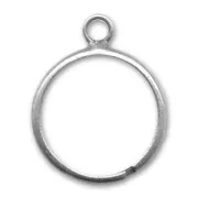 Anello 1 asola argentato antico x1