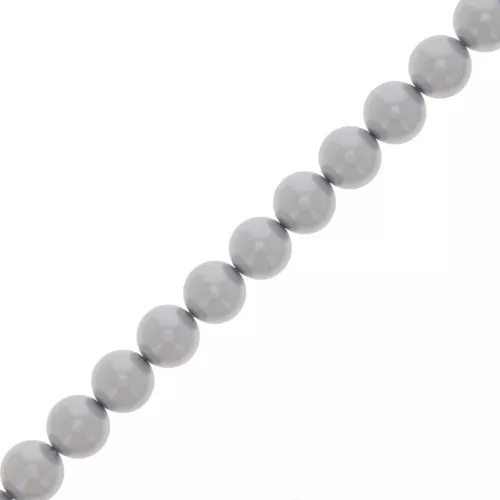 Perle Preciosa Round Pearl Maxima - 8 mm Pearl Effect Light Grey x10