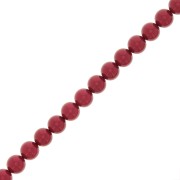 Perle Preciosa Round Pearl Maxima - 8 mm Pearl Effect Red x10