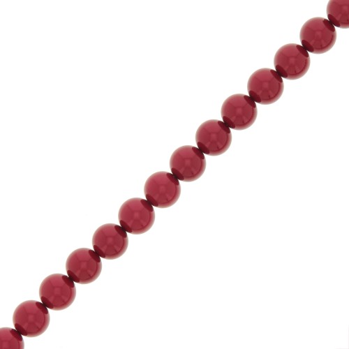Perle Preciosa Round Pearl Maxima - 8 mm Pearl Effect Red x10
