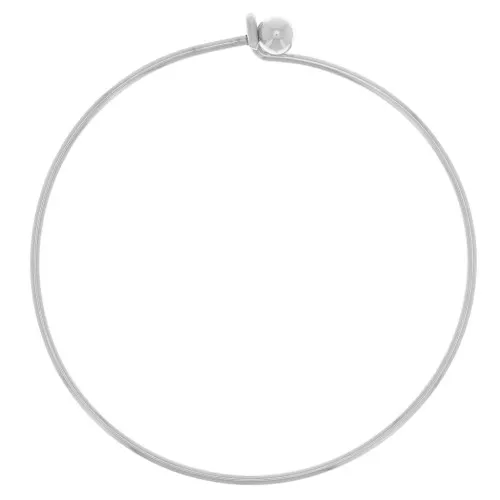 Bracciale chiusura avvitabile mm. 64 argentato