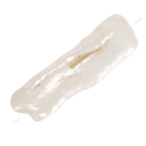 Perle d'acqua dolce Keshi - perle barroche irregolari 20-30 mm - Bianco x1