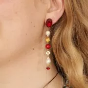 Perle Preciosa Round Pearl Maxima - 8 mm Pearlescent Red x10