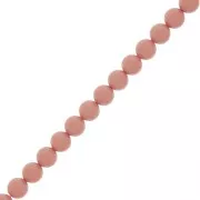 Perle Preciosa Round Pearl Maxima - 8 mm Opaque Salmon Rose x10